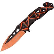 Tac Force 940BO Orange Assisted Opening Linerlock Folding Pocket Knife