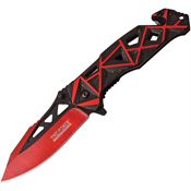 Tac Force 940BR Red Assisted Opening Linerlock Folding Pocket Knife