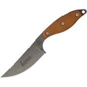 TOPS LIONTBF Lioness Rockies Edition Fixed TumbLED Finish Blade Knife with Coyote Tan Handle