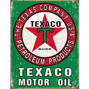 Tin Signs 1927 16 x 12 1/2 Inch Rich Vibrant Texaco Motor Oil