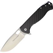 Viper 5952FC Fortis Stonewash Blade Folding Pocket Knife with Carbon Fiber Front Handle