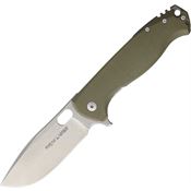 Viper 5952GG Fortis Stonewash Blade Folding Pocket Knife with Green G-10 Front Handle