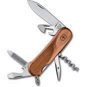 Swiss Army 2380163X2 Evowood 10 Folding Pocket Knife with Wood Handle