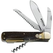 Boker 110649 Hunting Quadro Lockback Folding Pocket Knife