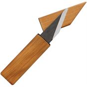 Kanetsune 612 Kanetsune Fixed Carbon Steel Blade Knife with Cherry Wood Handle