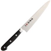 Kanetsune 124 Petty Knife with Black Smooth Wood Handle