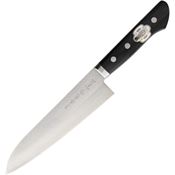 Kanetsune 141 Kengata Knife with Black Smooth Wood Handle