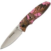 Browning 0250 EDC (Every Day Camo) Pink Drop Point Linerlock Folding Pocket Knife
