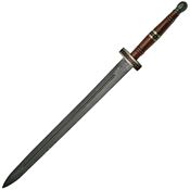 Damascus 5016 Imperial Damascus Sword with Brown Wood Handle