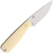 EnZo 9808 Necker 70 Fixed Blade Knife with Antique Ivory Smooth Micarta Handle