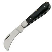 Pakistan 3048BK Pruning Black Folding Pocket Knife with Brown Wood Handle