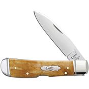Case 58190 Tribal Lock Folding Pocket Knife with Antique Smooth Bone Handle