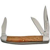 China Made 2112333 Stockman Folding Pocket Knife with Brown Smooth Wood Handle