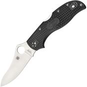 Spyderco 90PBK2 Stretch 2 Lockback Folding Pocket Knife with Black Textured FRN Handle