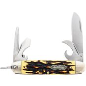 Schrade 23UH Uncle Henry Traditional Scout Folding Pocket Knife with Brown Delrin Handle