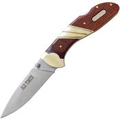 Schrade 32OT Old Timer Large Lockback Folding Pocket Knife with Brown Checkered Wood Handle