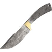 Blank 096 Damascus Skinner Fixed Blade Knife with Stainless Handle