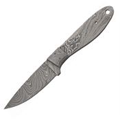 Blank DM2725 Damascus Bolster Fixed Blade Knife with Damascus Steel Handle