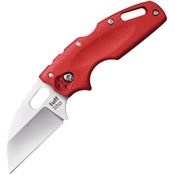 Cold Steel 20LTR Tuff Lite Plain Red Wharncliffe Linerlock Folding Pocket Knife