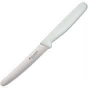Swiss Army 50837S Swiss Army Knives Steak Knife Serrated with White Synthetic Handle