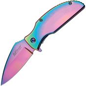 MTech A985RB Spectrum Assisted Opening Drop Point Linerlock Folding Pocket Knife