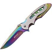 MTech A960RB Spectrum Assisted Opening Drop Point Linerlock Folding Pocket Knife