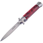 Frost ISM001RBK Italian Stiletto Milano assisted opening Folding Pocket Knife with Synthetic Handle