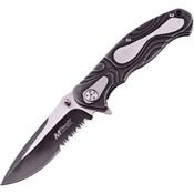 MTech 986S Part Serrated Framelock Folding Pocket Knife