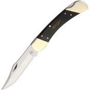Frost CR110DW Lockback Folding Pocket Clip Point Knife with Black Pakkawood Handle
