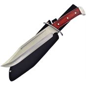 Frost BKH119 Hills Bushmaster Fixed Blade Knife with Brown Pakkawood Handle