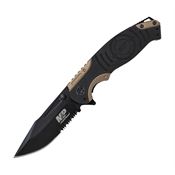 Smith & Wesson MP13BS M&P Part Serrated Drop Point Linerlock Folding Pocket Knife