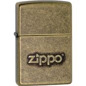Zippo 28994 Zippo Stamp Lighter with Antique Brass