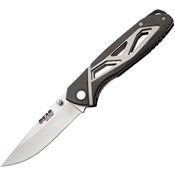 Bear Edge 61107 Black & Gray Drop Point Linerlock Folding Pocket Knife