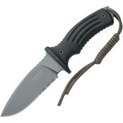 Blackfox 700B Tora Fixed Drop Point Blade Knife with Black G-10 Handle