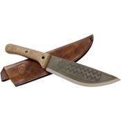 Condor 390684 Primitive Sequoia Standard Edge Carbon Steel Drop Point Blade & Micarta Handles