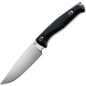 Fox 529 Fixed Drop Point Stainless Blade Knife with Black G-10 Handle