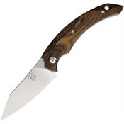 Bastinelli 204Z Dragotac Slim Folder Folding Pocket Knife with Ziricote Wood Handle