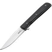 Boker Plus 01BO782 Urban Trapper Petite Drop Point Blade Linerlock Folding Pocket Knife with Black G-10 Handle