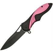 China Made 300393 Bat Chick Pink Assisted Opening Drop Point Linerlock Folding Pocket Knife