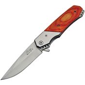 China Made 300414 Fireglow Assisted Opening Drop Point Linerlock Folding Pocket Knife
