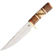 Frost CW662 CW Spirit Feather Folding Pocket Knife with Bone and Wood Handle