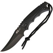 Frost BKH02B Hills Bushmaster Fixed Blade Knife with Black Rubberized ABS Handle