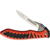 Havalon 53210 Forge Orange Linerlock Folding Satin Finish Pocket Knife with Orange ABS Handle