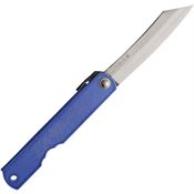 Higonokami C7 No 7 Folder Paper Steel Knife with Blue Iron Handle