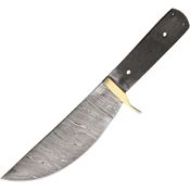 Blank 037 Knife Blade Damascus Skinner with Brass Guard