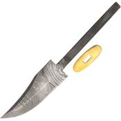 Blank 036 Blade Damascus Short Knife with Brass Guard
