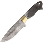 Blank 095 Blade Damascus Drop Knife with Brass Guard