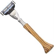 Razolution 81853 Razolution System Razor with Zebra Wood Handle