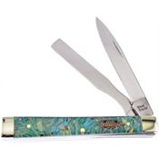 Frost SW120AB Frost Cutlery Folding Pocket Doctors Knife with Abalone Handle