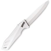 Rapala 28608 Ceramic Utility WhiteStandard Edge Ceramic Drop Point Blade & Rubberized Handles